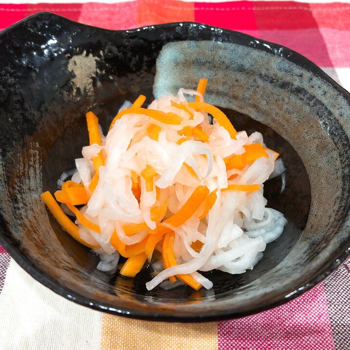 ジップロックで簡単保存 紅白なます レシピ 作り方 By Y Mama 楽天レシピ